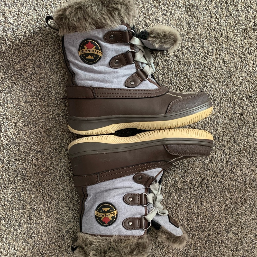Superfit Brown and Gray Winter Boots